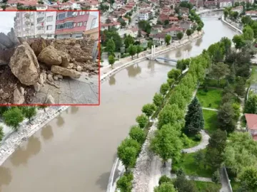 Almus Barajı’ndan Taşkın Tehdidi: Yeşilırmak’a 9 Kilometrelik Kaya Seti İnşa Edildi