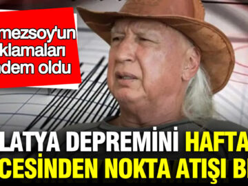 Şener Üşümezsoy’un Uyarıları Doğrulandı: Malatya Depremi İçin Önceden Tahmin Yapmıştı