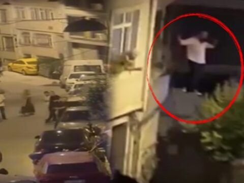Eski sevgilisi dehseti evine tirmandi mahalleyi ayaga kaldirdi nVHv9efn